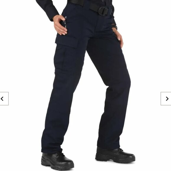 5.11 Tactical Womens TDU Dark Navy Cargo Ripstop Pants-Size 8 - Picture 3 of 11